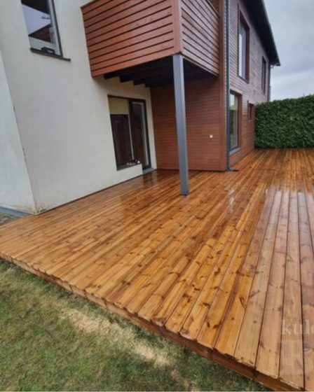 Terrasse bois sur plot
